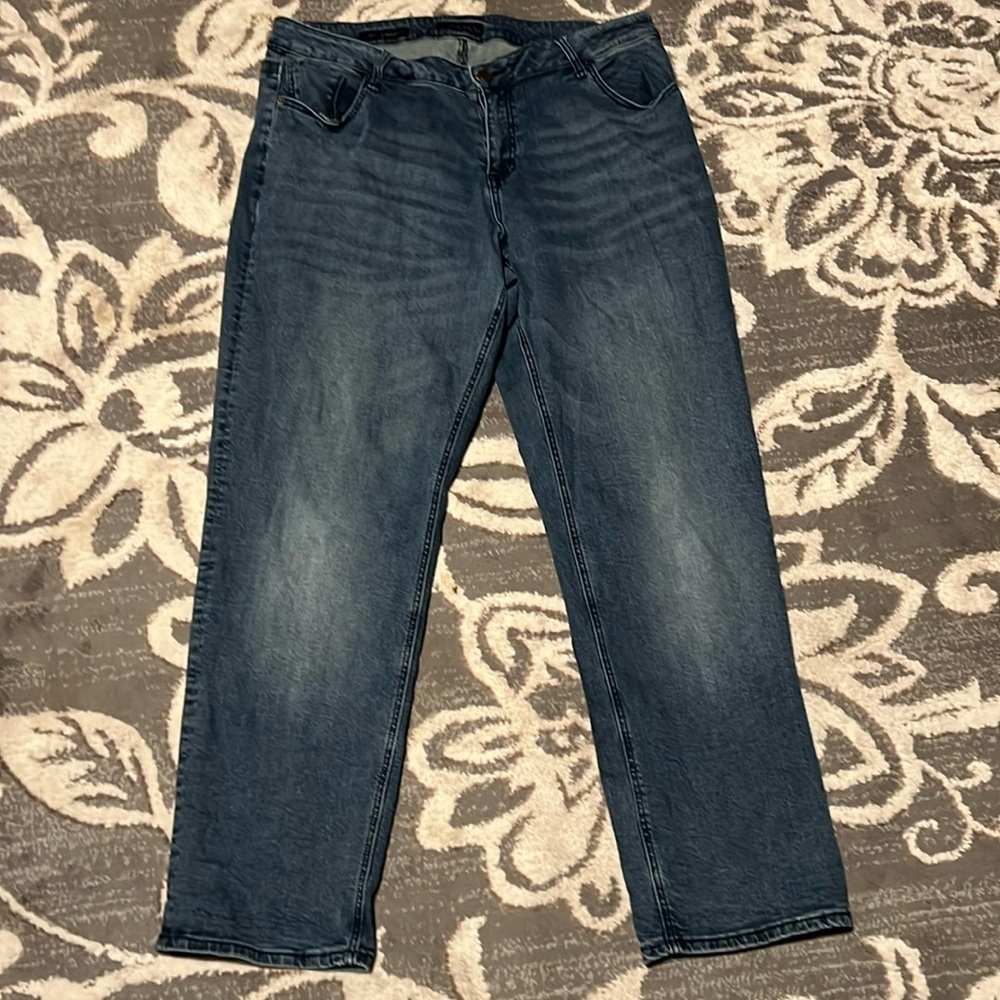 Poetic Justice Boyfriend Jeans Dark Blue Women's Relaxed Fit High Rise “Verla”